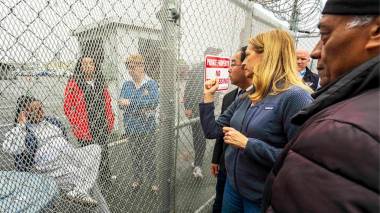 New Jersey Governor Blames Outside Ralliers as Protests Erupt at Delaney Hall